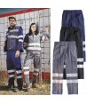 Pantalones multibolsillos con cintas reflectantes
