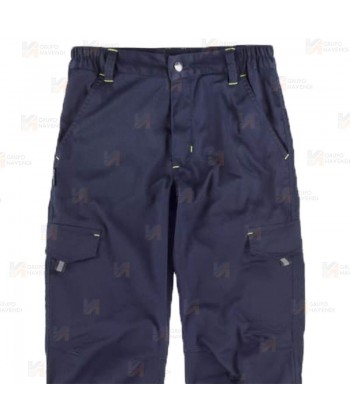Pantalones multibolsillos con cintas reflectantes segmentadas diseño "Slim Fit"