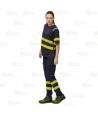 Pantalones multibolsillos con cintas reflectantes segmentadas diseño "Slim Fit"