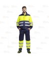 Pantalón bicolor de alta visibilidad antiestático y protección química