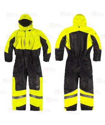Buzo bicolor, impermeable para bajas temperaturas