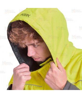 Parka bicolor, impermeable para bajas temperaturas. Tejido Ripstop