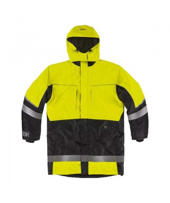 Parka bicolor, impermeable para bajas temperaturas. Tejido Ripstop