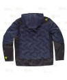 Chaqueta Softshell acolchado bicolor, con capucha