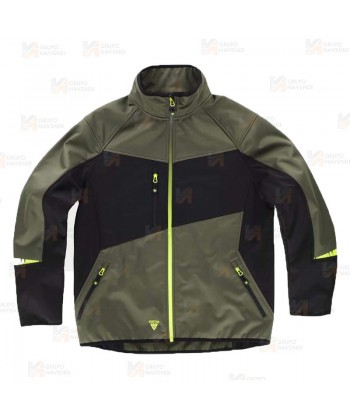 Chaqueta Softshell  bicolor repelente al agua