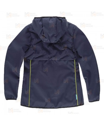 Chaqueta Softshell acolchado bicolor, con capucha