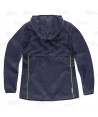 Chaqueta Softshell acolchado bicolor, con capucha