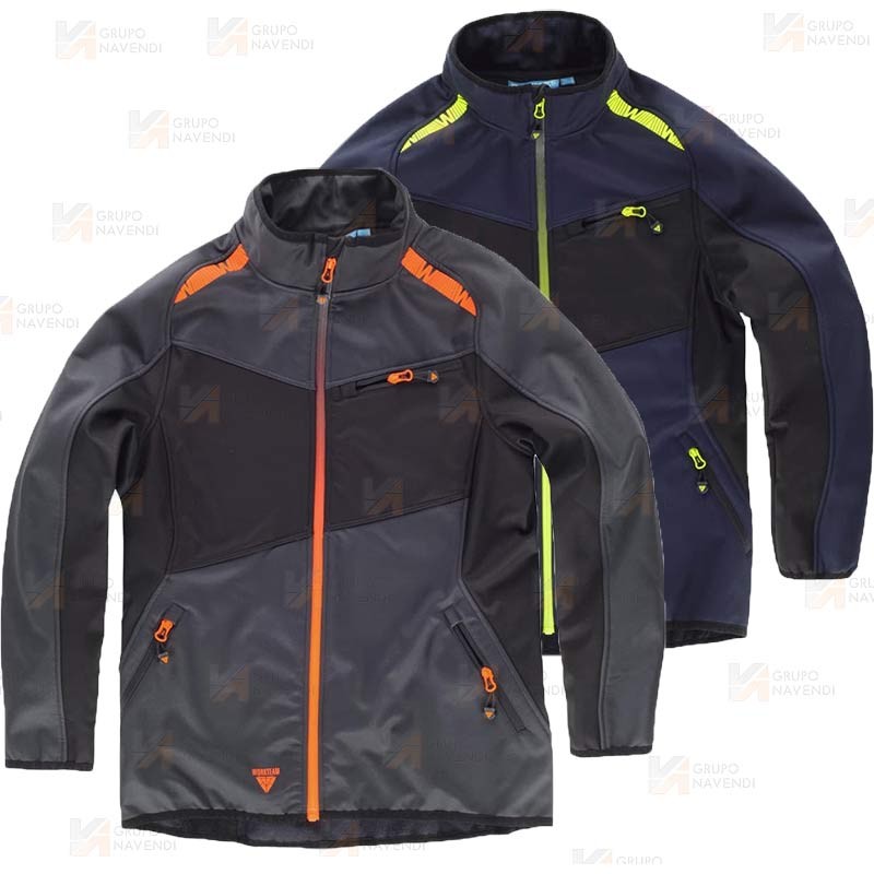 Chaqueta Softshell  bicolor repelente al agua para mujer