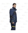 Chaqueta laboral con membrana impermeable y capucha