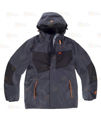 Chaqueta laboral con membrana impermeable y capucha