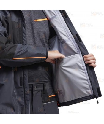 Chaqueta laboral con membrana impermeable y capucha