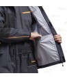 Chaqueta laboral con membrana impermeable y capucha