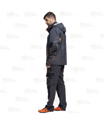 Chaqueta laboral con membrana impermeable y capucha