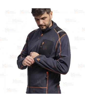 Chaqueta de forro polar laboral bicolor