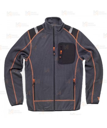 Chaqueta de forro polar laboral bicolor