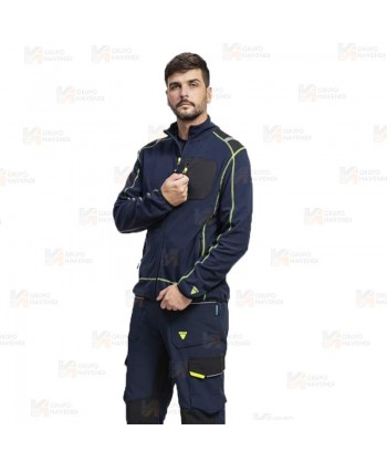 Chaqueta de forro polar laboral bicolor