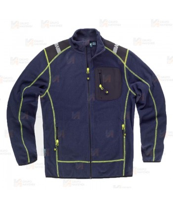 Chaqueta de forro polar laboral bicolor