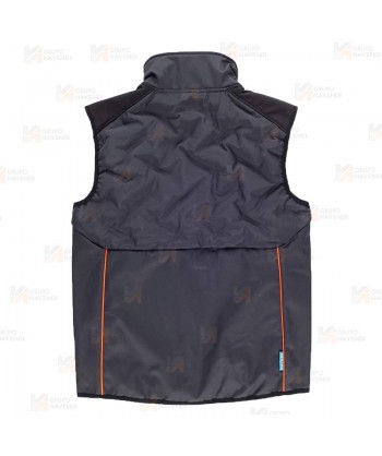 Chaleco laboral acolchado combinado con tejido Softshell