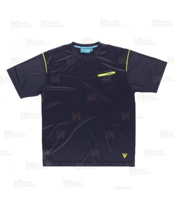 Camiseta laboral combinada con tejido altamente transpirable