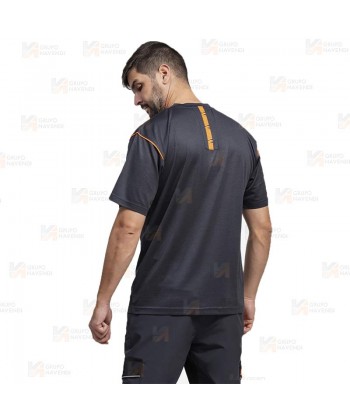 Camiseta laboral combinada con tejido altamente transpirable