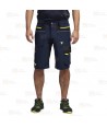 Pantalón bermuda laboral multibolsillos con tejido elástico
