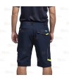 Pantalón bermuda laboral multibolsillos con tejido elástico
