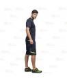 Pantalón bermuda laboral multibolsillos con tejido elástico