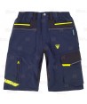 Pantalón bermuda laboral multibolsillos con tejido elástico