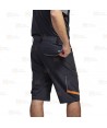 Pantalón bermuda laboral multibolsillos con tejido elástico