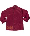 Chaqueta de cocina unisex de manga larga y puños color burdeos