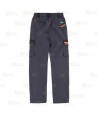 Pantalón laboral multibolsillos con tejido elástico