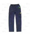 Pantalón laboral multibolsillos con tejido elástico