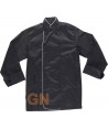Chaqueta de cocina unisex de manga larga y puños color negra