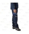 Pantalón bielástico multibolsillos con refuerzos color azafata y marino