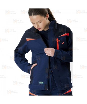 Chaqueta laboral con tejido Canvas