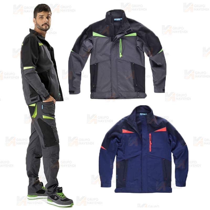 Chaqueta laboral con tejido Canvas
