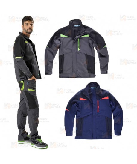 Chaqueta laboral con tejido Canvas