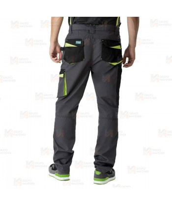 Pantalón laboral multibolsillos con rodilleras confeccionado con tejido Canvas