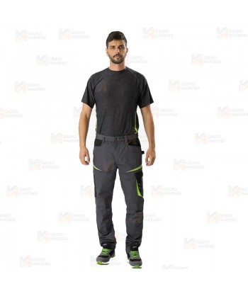 Pantalón laboral multibolsillos con rodilleras confeccionado con tejido Canvas