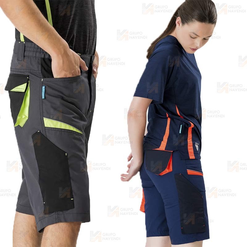 Bermuda laboral multibolsillos confeccionado con tejido Canvas