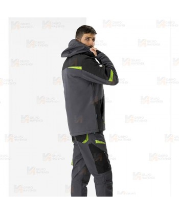 Parka deportiva acolchada con capucha en tejido Ripstop