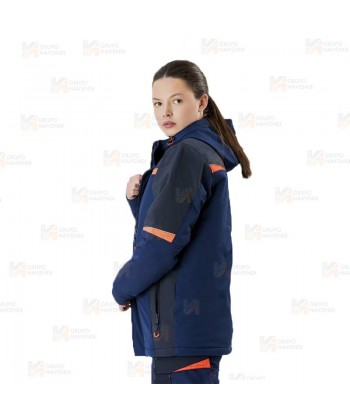 Parka deportiva acolchada con capucha en tejido Ripstop