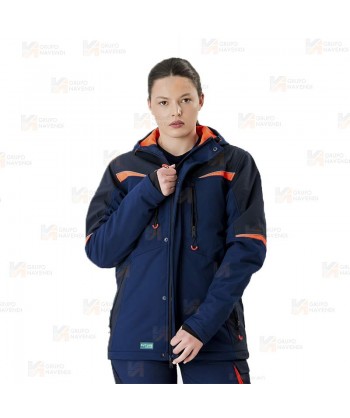 Parka deportiva acolchada con capucha en tejido Ripstop