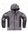 Cazadora deportiva softshell con capucha