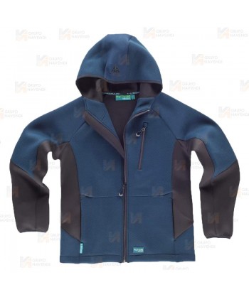 Cazadora deportiva softshell con capucha
