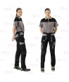 Pantalón laboral multibolsillos con tejido elástico  color negro/gris