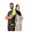 Camiseta técnica bicolor de manga corta con bolsillo