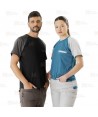 Camiseta técnica bicolor de manga corta con bolsillo