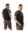 Camiseta técnica bicolor de manga corta con bolsillo