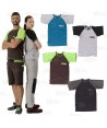 Camiseta técnica bicolor de manga corta con bolsillo